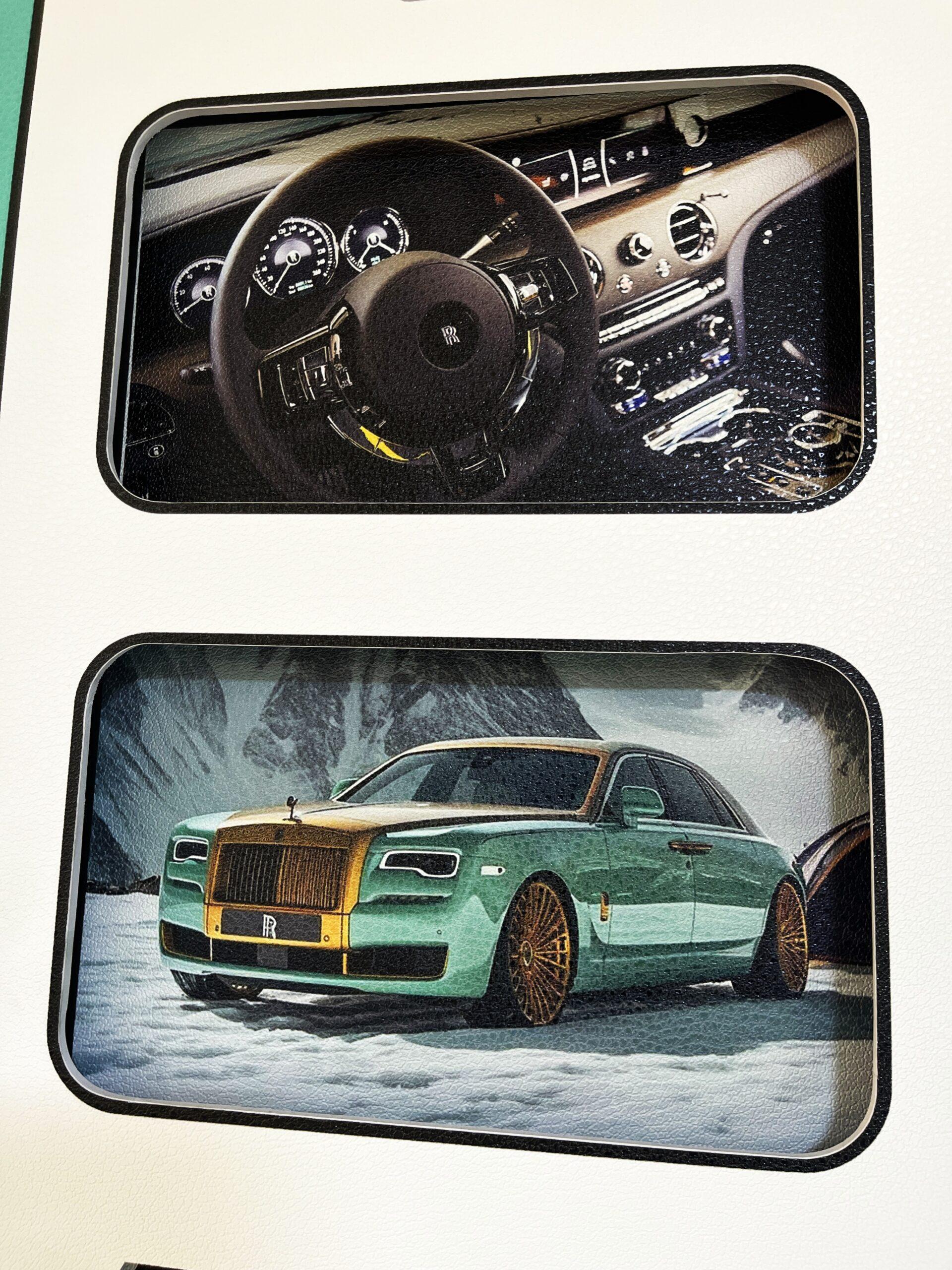 Mint Green Rolls-Royce LEGO Wall Frame